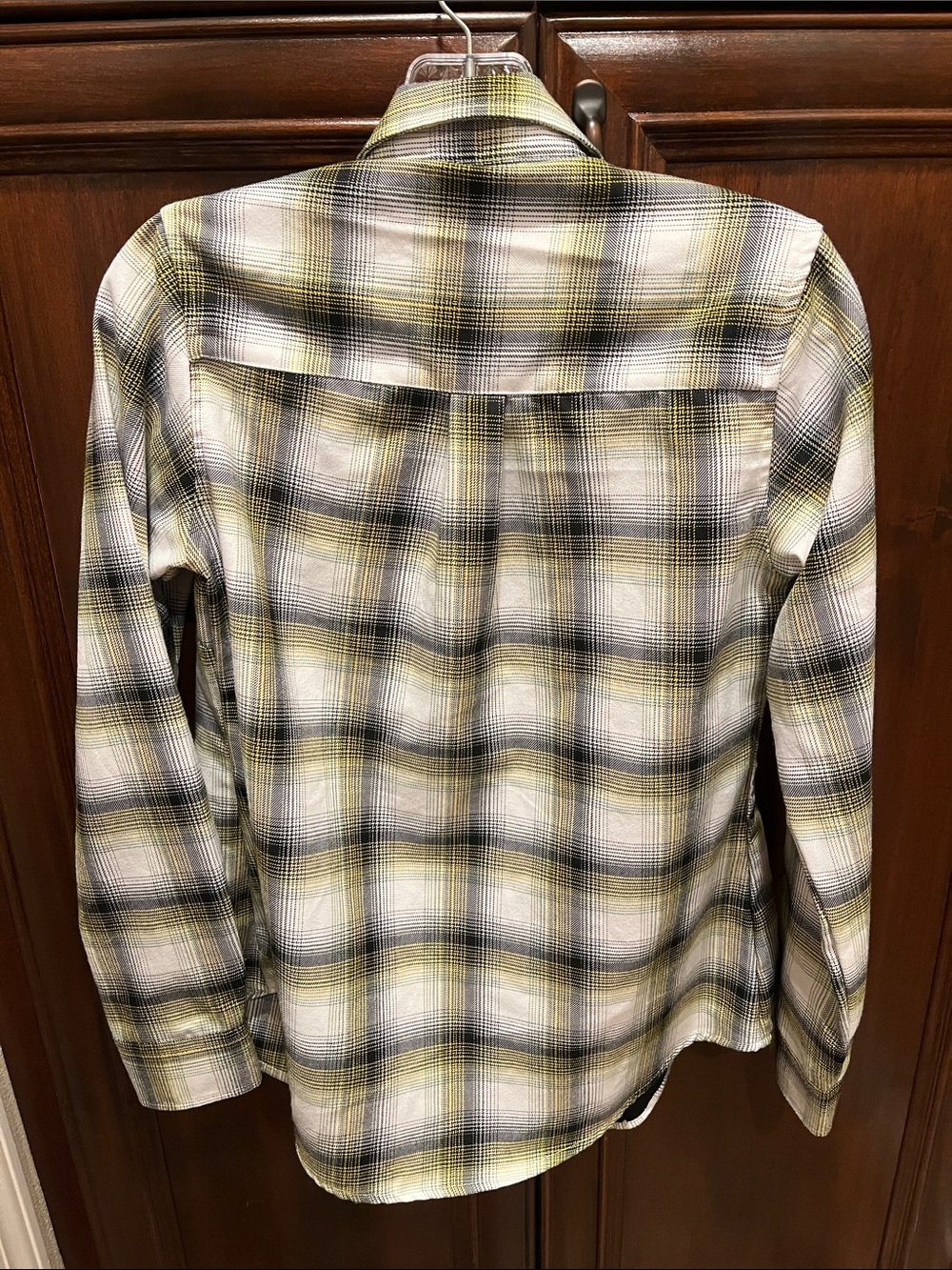 DIXXON/SUBLIME COLLAB Plaid Button-Down Shirt-Black/Yellow/White & Olive Green - Picture 4 of 4